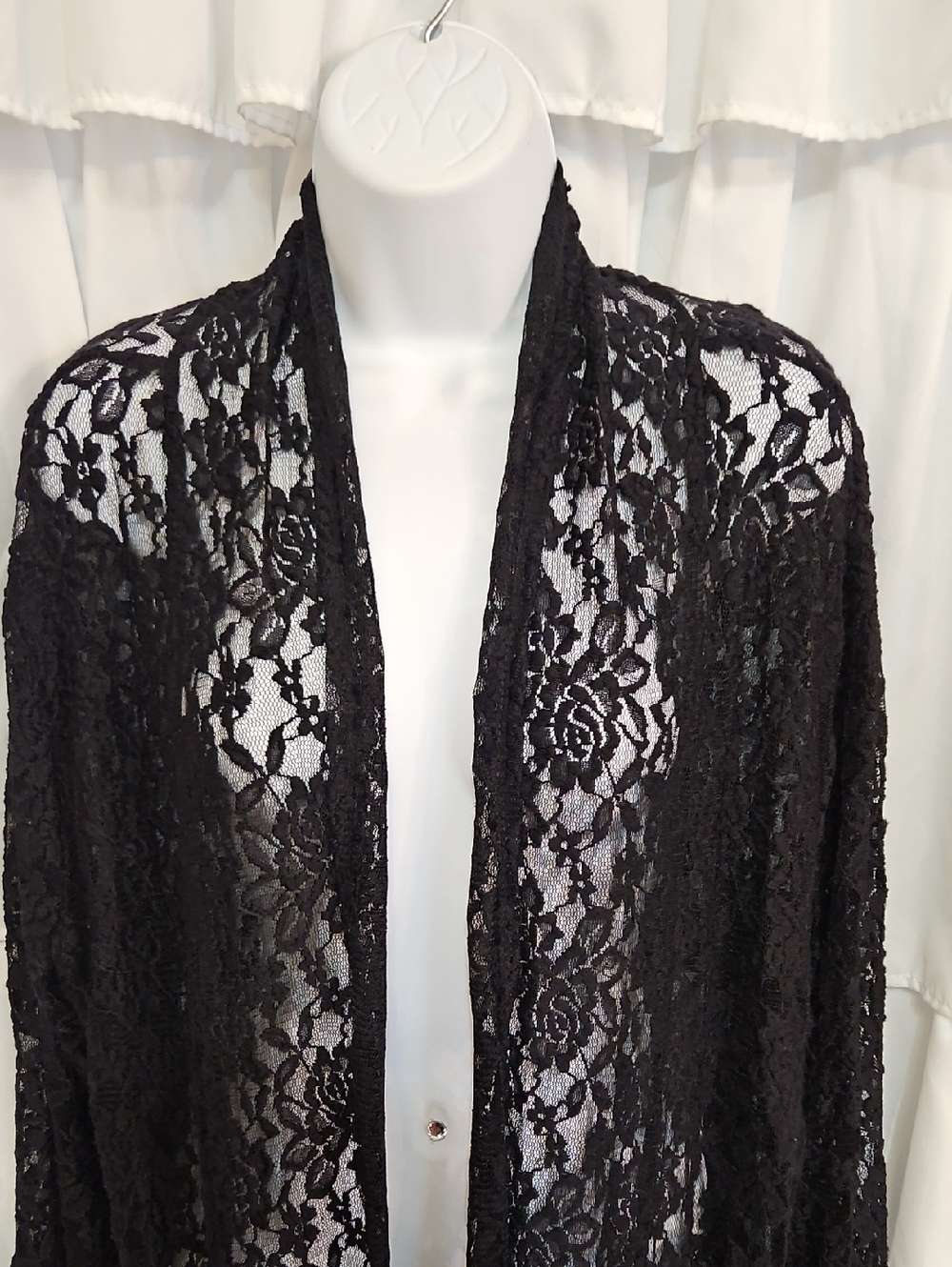 Stunning Black Lace Cardigan - Picture 3 of 6